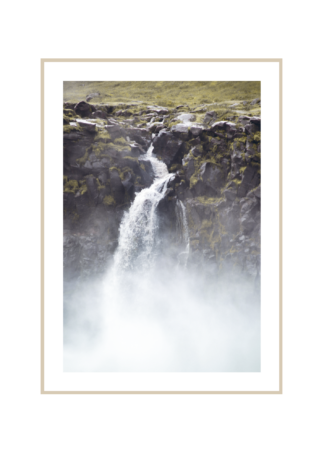 Poster berg vattenfall