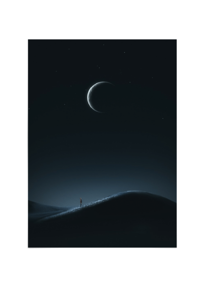 Light and silence moon Poster Esenly