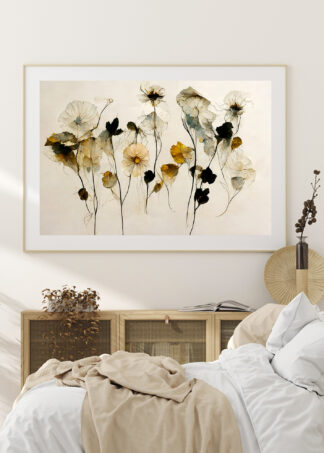 Beautiful Dry Flowers Poster ESENLY
