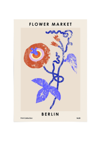 Flower market Berlin Poster ESENLY