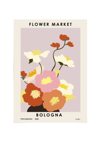 Flower market Bologna Poster ESENLY