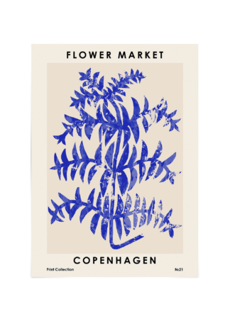Flower market Copenhagen Poster ESENLY