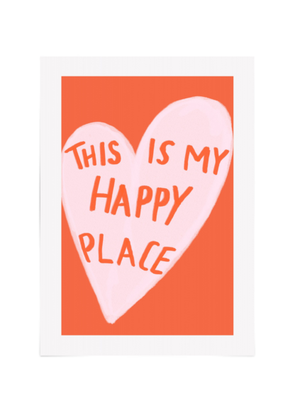 Poster Happy Place. Handla posters och ramar online hos ESENLY